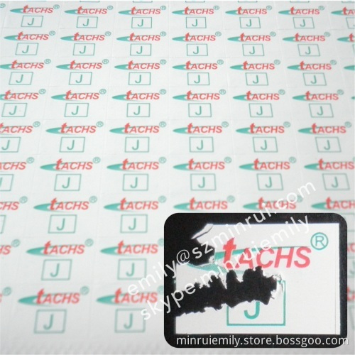 Custom Destructible Vinyl Labels With Logo,warranty Void If Seal Broken Labels On Speedometers,warranty Void Label 